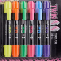 宝克(baoke) 荧光笔 MP492 广告荧光笔双头彩色荧光笔多彩水性笔笔记划重点学生用笔 粉色