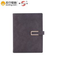 申士(SHEN SHI) 棉布纹活页笔记本 15225 25K 85张 深咖 一本装(5本起发)