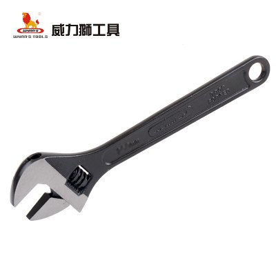 威力狮 活动扳手德式黑珍珠镀铬半抛光发黑扳手 WNS250A 发黑活动扳手 10寸