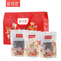 鲜物道 山味喜礼800g山珍 木耳鲍鱼菇南北干货野生菌组合装年货团购