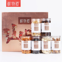 鲜物道 山味尊礼560g 山珍木耳鲍鱼菇南北干货野生菌节日