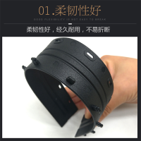 驰鹏(CHI PENG)5mm黑色装订夹条100根/盒塑料压条梳式胶圈装订夹边条十孔夹条 装订条装订压条装订耗材装订机