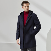 鄂尔多斯|MEN'S新品秋冬多功能领型商务简洁男士大衣