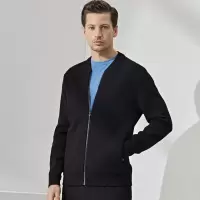 鄂尔多斯|MEN'S秋冬【超轻羊毛】新品双层织法保暖开衫羊毛衫男