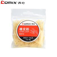 齐心(COMIX)B3512 橡皮筋30g 黄色(48袋装)