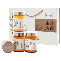 鲜物道 珍蜂蜜坊四合一组合装1800g液态土蜂蜜枣花蜜椴树蜜洋槐蜜春节送礼