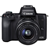 佳能(Canon) EOS M50 黑色( EF-M15-45mm f3.5-6.3 IS STM)单反相机