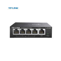 TP-LINK 5口千兆PoE交换机 4口PoEWeb网管交换机