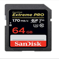 闪迪(SanDisk) 64GB SD存储卡 U3 C10 V30 4K至尊超极速版内存卡 读速170MB/s