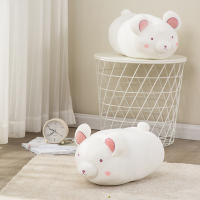 LOVO抱枕可爱萌趣弹力柔软舒适靠垫公仔玩偶兔子熊抱枕靠垫