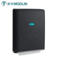 莫顿(MODUN) 挂壁式防水手纸箱卫生间纸巾盒擦手纸盒纸巾盒 M-5821 ABS黑色打孔