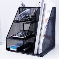 得力(deli)9200多功能办公用品组合收纳盒 黑色