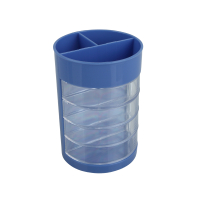 得力 907 笔筒 黑色 2个装 办公商务笔插 笔座 办公用品