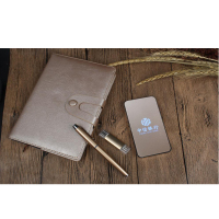 MiDU记事本4件套(移动电源+记事本+金属签字笔+U盘)