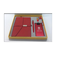 MiDU红色4件套(移动电源+记事本+红色磨砂签字笔+U盘)