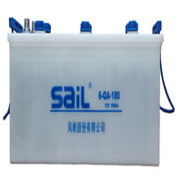 风帆(sail)汽车少维护电瓶蓄电池含电解液6-QA-180 12V货车重卡大巴发电机组
