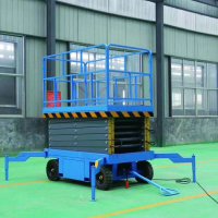 浚源 移动式 桅柱式电动自行液压升降平台8米