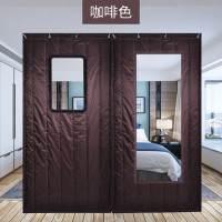 秋冬季保暖防风棉门帘加厚隔音卧室车间冬天挡风门帘商场超市冷库防寒门帘子 2片