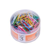 晨光(M&G) ABS91698 文具3号彩色回形针 多功能曲别针 PVC筒装别针 160枚装 10盒装