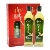 千岛源山茶油礼盒装500ml*2 纯正茶油冷榨 高山茶籽油 中秋节礼盒装福利送礼