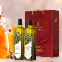 丽兹 特级初榨橄榄油礼盒 食用油 低温压榨 送礼佳品 750ml*2瓶