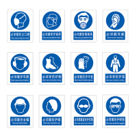 智工标牌 强制类安全标识牌 搪瓷 搪瓷、250mm(W)×315mm(H) 1mm