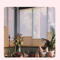 博格 BGFAML026 蜂巢帘柔纱半遮光蜂巢帘 单位:平方