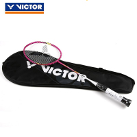 [健芬欣]威克多VICTOR胜利羽毛球拍全面类碳纤维比赛训练进攻型一副装(双支)HX-512CL玫红90-100gG5