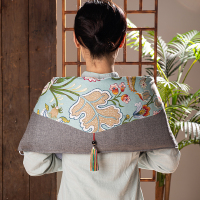 俞兆林(YUZHAOLIN)YB010盐包绑带款 盐袋粗盐热敷包电加热腿部海盐艾灸护腰部护膝盖肩颈椎 亚麻款-吉祥花