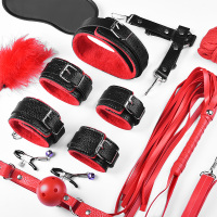 千度蜜 SM女用 夫妻另类性玩具捆绑绳女性床上束缚手铐乳夹口球口塞项圈皮鞭调教套装 成人情趣性用品