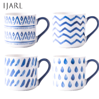 亿嘉IJARL 情侣马克杯家用水杯办公咖啡杯陶瓷日式400ml印染马克杯系列