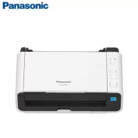 松下(Panasonic)KV-S1015C彩色文档扫描仪 A4便携式馈纸扫描仪 高速高清自动双面扫描 (白色)