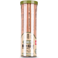 得力S940木世界原木桶装铅笔 六角学生写字铅笔 30支/桶 黑色(QH)
