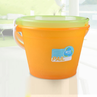茶花(0208)水桶塑料桶饮用水桶钓鱼提桶车载洗车水桶儿童沙滩玩具水桶 小号S