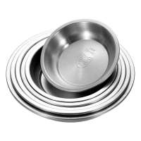 304不锈钢盘子圆盘菜盘餐盘碟子