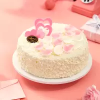 元祖食品 莓丽春~心雪蛋糕 冰淇淋蛋糕 6寸（仅限南宁,桂林,柳州地区使用）