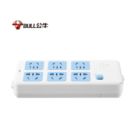 公牛(bull) GN-109K 插座新国标插线板插排排插接线板拖线板无线自行接线无插头无电源线 6位总控 无线