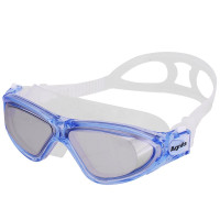得力(deli)安格耐特系列儿童成人泳镜男生大框高清防水防雾游泳眼镜女生潜水镜游泳装备 大框款(成人) 蓝色 F6100