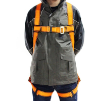 朝佳安全带工地高空作业防坠落全背五点式带缓冲包安全带