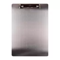 不锈钢文件夹板 金属夹板A4平夹文件板票据板
