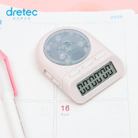 DRETEC 日本进口电子计时器定时器时间管理备考T-186 粉色