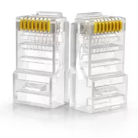 超五类水晶头QS905Z100H RJ45水晶头 100个/组(1组装)