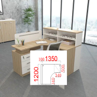 企业定制 办公桌3人位 优质E1级MFC板 桌面25mm厚 规格/尺寸如图 单位/件白枫木色