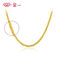 金一简约足金999盒肖邦项链金项链女款素链 计价