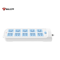 公牛(bull) GN-605 新国标插座插线板插排排插接线板拖线板 10位总控全长3米超功率保护