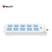 公牛(bull) GN-605 新国标插座插线板插排排插接线板拖线板 10位总控全长5米超功率保护