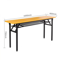 长条桌折叠培训桌食堂餐桌简易会议桌1.6米