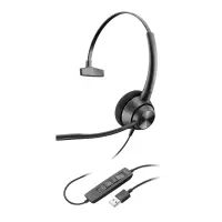 缤特力(Plantronics)EncorePro 310单耳头戴式电脑办公耳机 话务客服降噪耳麦(USB直连电脑带线控