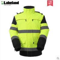 雷克兰 851343 AF103高可视荧光黄阻燃抗静电防寒服