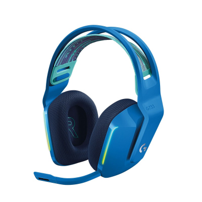 罗技(Logitech) G733 LIGHTSPEED无线RGB游戏耳机麦克风-蓝色